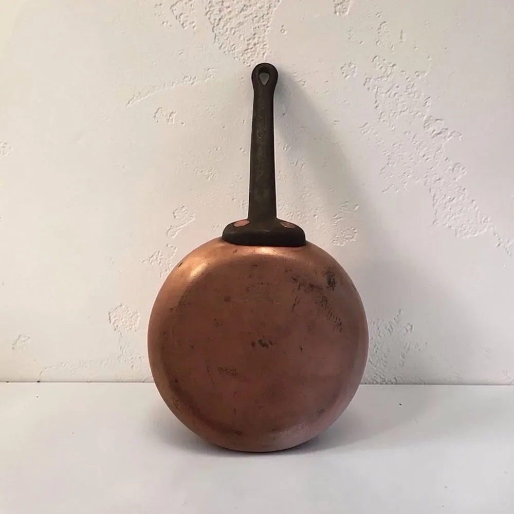 Antique Joseph Heinrich’s Pure Cooper Sauté Pan,1920s,8 In